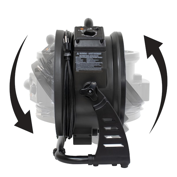 Xpower Axial Air Mover W/ Ozone Generator, 1450 CFM, Variable Speed, Brushless DC Motor - M-25