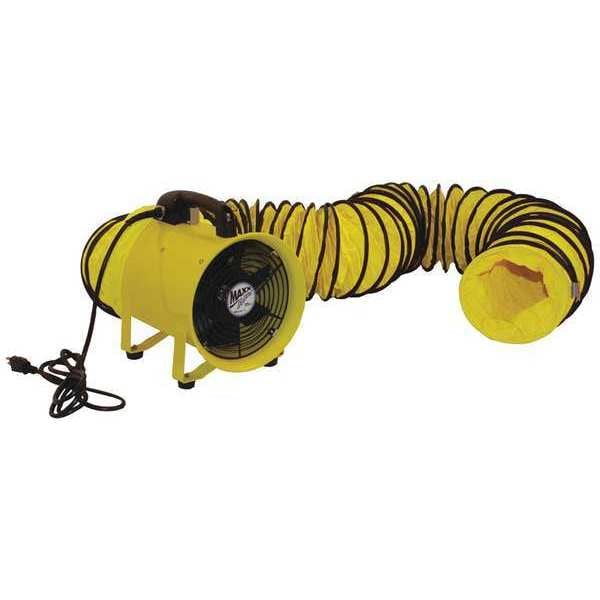 Maxx Air Cylinder Fan, Air Circulator, Axial Fan, Blower Exhaust Fan Non-Oscillating, 120 V, 2,000 CFM - HVHF 12COMBOUPS