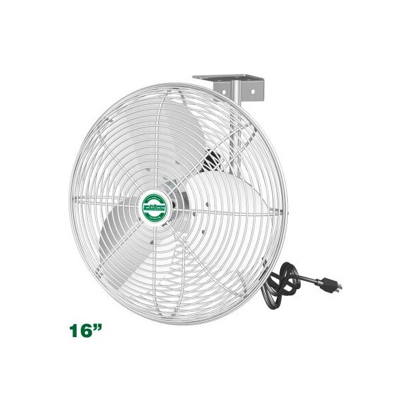 J & D Manufacturing J&D Manufacturing 16in EZ Breeze HAF Basket Fan w/ Bracket & 10in Cord, 1,710 CFM, 1/10 HP - VDB16G