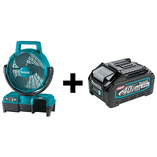 Makita Max XGT 9-1/4" Fan, 40V - CF001GZ + BL4040