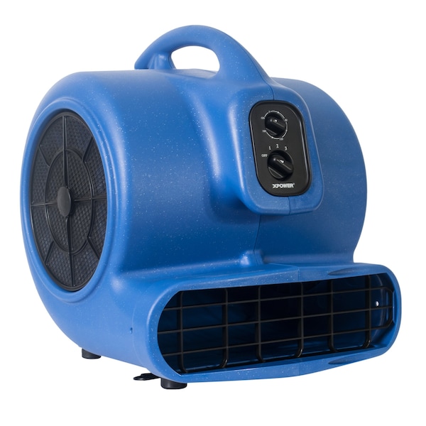 Xpower Air Mover W/ 3 Hr Timer and Filter Kit, 3/4 HP, 3200 CFM, 7.5 Amps, 4 Positions, 3 Speeds - X-800TF
