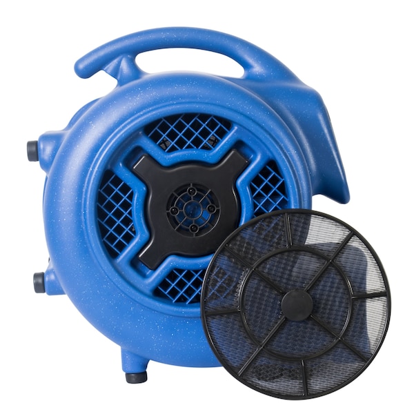Xpower Air Mover W/ 3 Hr Timer and Filter Kit, 3/4 HP, 3200 CFM, 7.5 Amps, 4 Positions, 3 Speeds - X-800TF