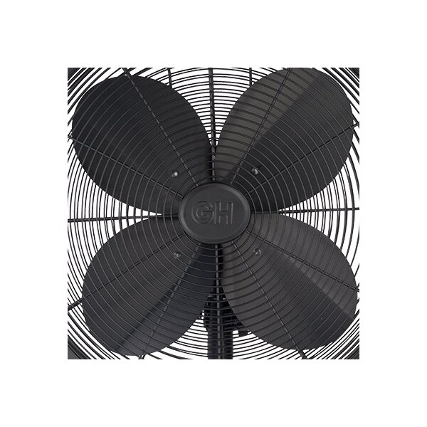 Good Housekeeping 16in Retro Pedestal Fan in Matte Black - 92654-MB