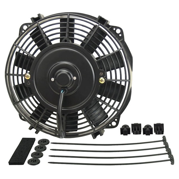 Derale 8 in. Dyno-Cool Straight Blade Electric Fan - D65-16908