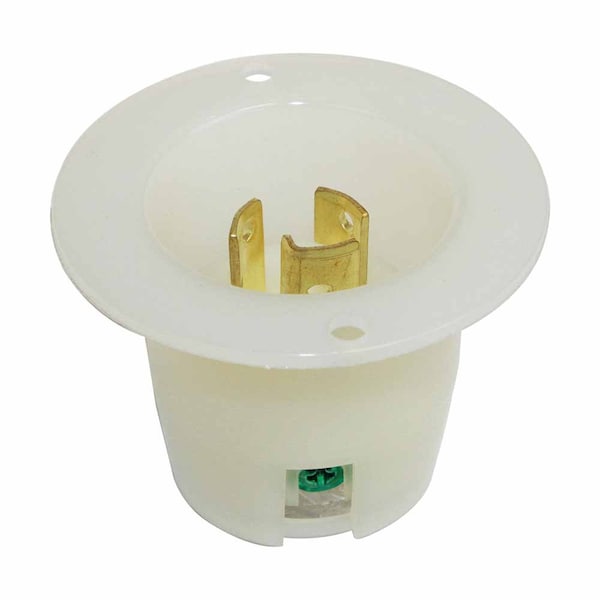 Superior Electric Twist Lock Flange Plug 2-Pole 3-Wire 15A 125V NEMA L5-15P - YGF174