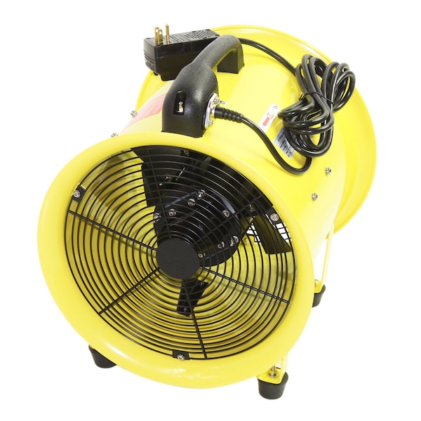 Maxx Air Cylinder Fan, Air Circulator, Axial Fan, Blower Exhaust Fan 12" Non-Oscillating, 120 V, 2,000 CFM - HVHF 12FAN UPS
