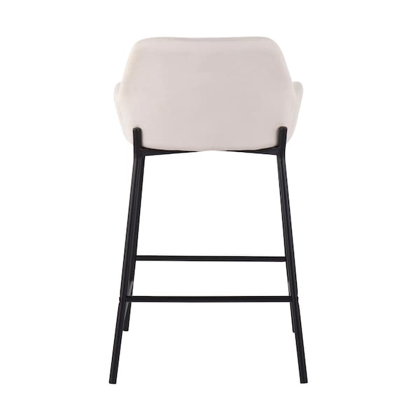 Lumisource Daniella Fixed-Height Counter Stool - Set of 2 PR - B24-DNLA2 BKCR2
