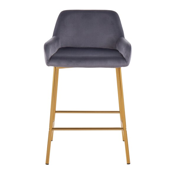 Lumisource Daniella Fixed-Height Counter Stool - Set of 2 PR - B24-DNLA2 AUVSV2