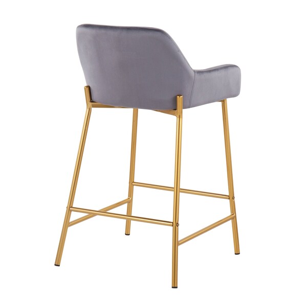 Lumisource Daniella Fixed-Height Counter Stool - Set of 2 PR - B24-DNLA2 AUVSV2
