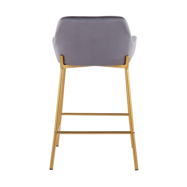 Lumisource Daniella Fixed-Height Counter Stool - Set of 2 PR - B24-DNLA2 AUVSV2