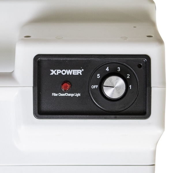 Xpower HEPA Air Scrubber W/ 4-Stage Filter System, 1/2 HP, 600 CFM, 2.3 Amps, 5 Speed - X-3780