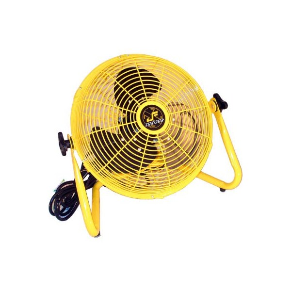 Hunter Fan Co. Jan Fan Jan Fan 12in Industrial Workstation Fan, 3 Speed, Yellow - JF-12F