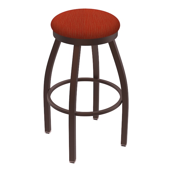 Holland Bar Stool Co 25" Swivel Counter Stool, Bronze Finish, Graph Poppy Seat - 80225BZ021