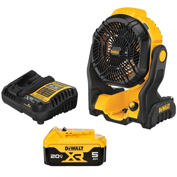 Dewalt Cordless Jobsite Fan, 20 V, Cordless - DCE512P1
