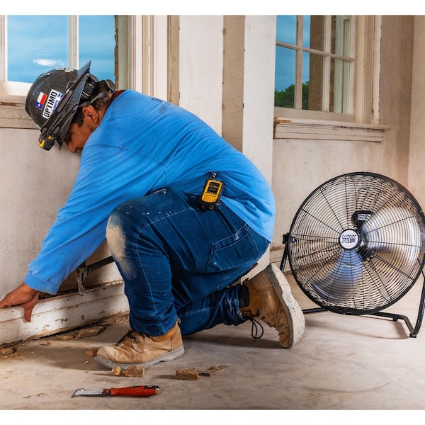 Maxx Air Floor Fan W/ 20 in Blade Dia, 1500/2050/2250 cfm, 3 Speeds, 120V AC, 1/5 hp, 4.5 ft Cord - HVFF 20UPS