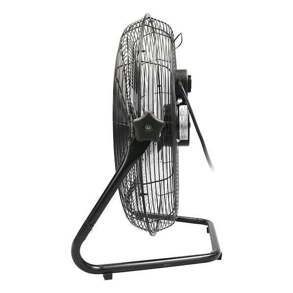 Maxx Air Floor Fan W/ 20 in Blade Dia, 1500/2050/2250 cfm, 3 Speeds, 120V AC, 1/5 hp, 4.5 ft Cord - HVFF 20UPS