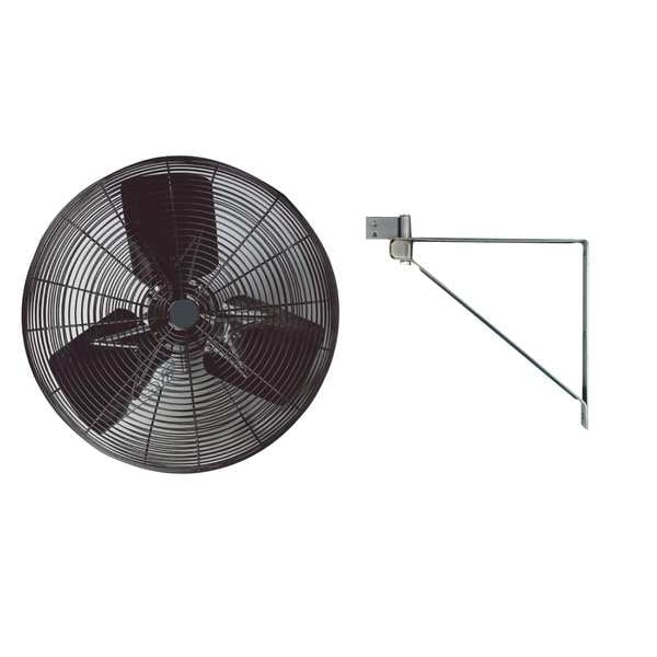 Dayton Light Duty Industrial Fan, Ceiling, Wall Mount, 20 in Blade Dia, 115V, 2,600/3,700 cfm - 2LY99