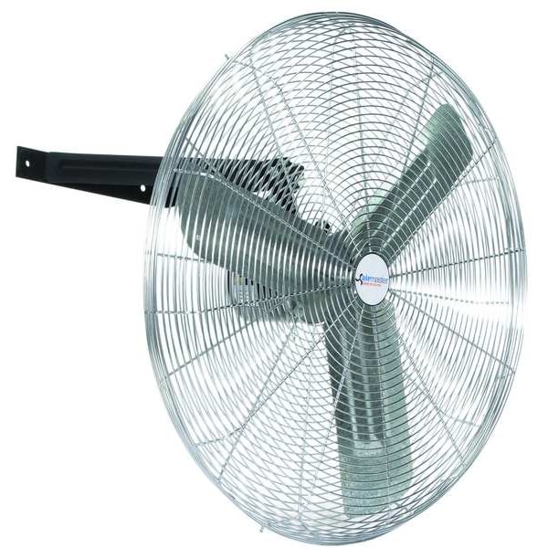 Airmaster Fan Standard Duty Air Circulator, Ceiling, Wall Mount, 30 in Blade Dia, 115V, 2,700/4,400/6,100 cfm - 71573