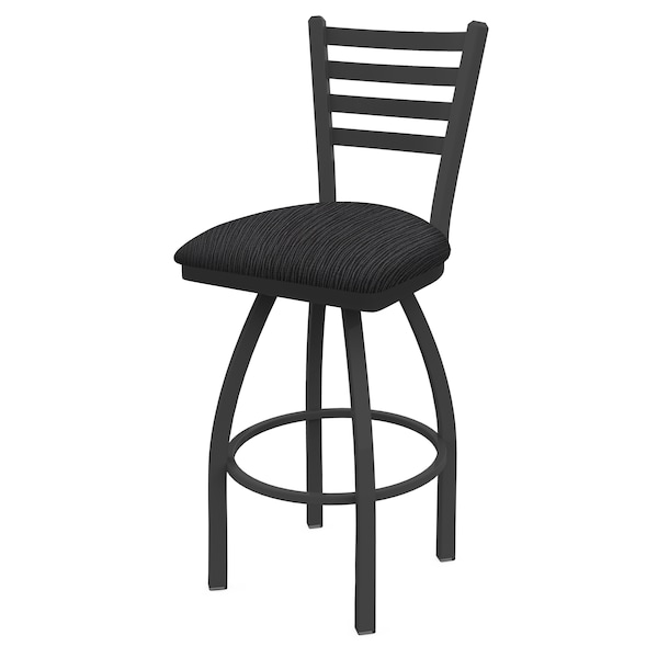 Holland Bar Stool Co 25" Swivel Counter Stool, Pewter Finish, Graph Anchor Seat - 41025PW014