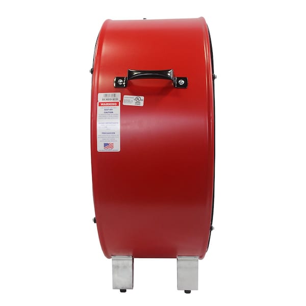 Maxx Air Barrel Air Circulator Fan, Mobile Mount, 30 in Blade Dia, 120V, 3,850/5,500 cfm, Non-Oscillating - BF30DD REDUPS