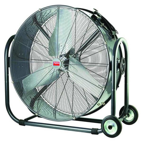 Dayton Standard Duty Industrial Fan, 36 in Blade Dia, Non-Oscillating, 115VAC, 8350/12250 CFM - 1YNW5
