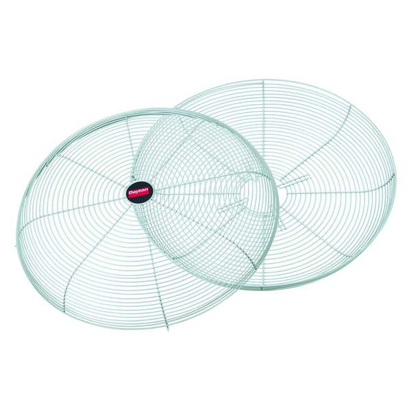 Dayton Fan Guard For 24 in Blade Dia, Polyester Powder Coated, Steel, Gray, Mounting 2-3/4 in x 4-1/2 in - 2ATB9