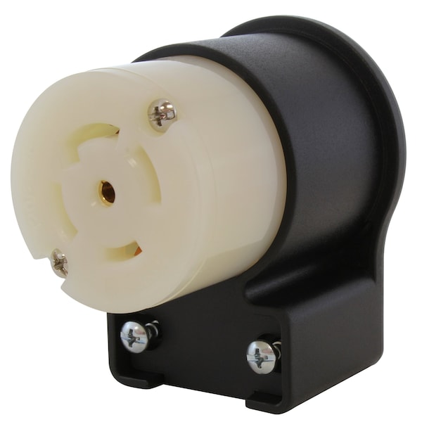 Ac Works NEMA L21-30R 30A 3-Phase 120/208V 3PY, Elbow 5-Wire Locking Female UL, C-UL Approval - ASEL2130R