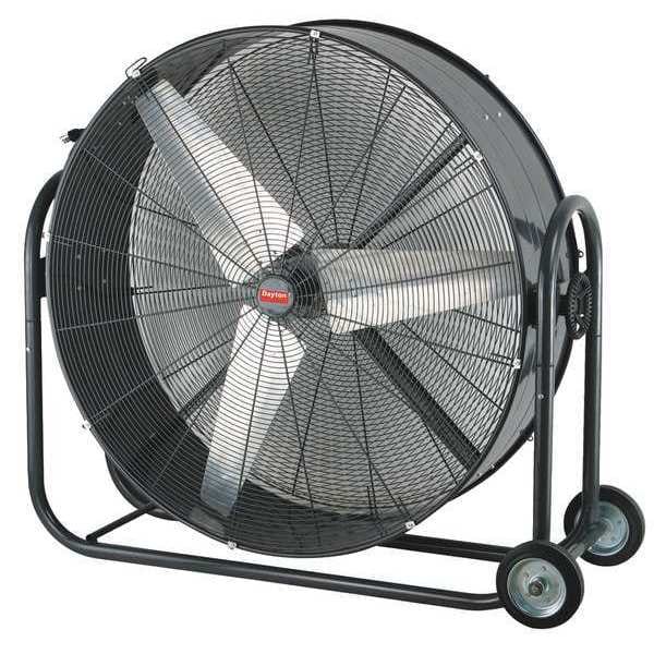 Dayton Standard Duty Air Circulator, Floor Mount, 42 in Blade Dia, 115V, 9000/15,000 cfm, Non-Oscillating - 1YNW6