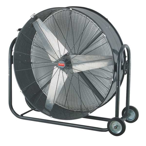 Dayton Standard Duty Air Circulator, Floor Mount, 42 in Blade Dia, 115V, 9000/15,000 cfm, Non-Oscillating - 1YNW6