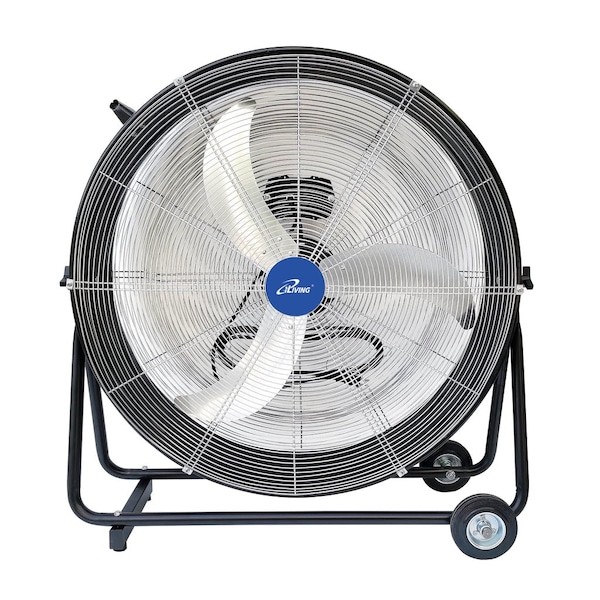 Iliving High Velocity Air Circulator Drum Fan, 30 in Blade Dia, 115V, 8,300 cfm - ILG8MF30-83