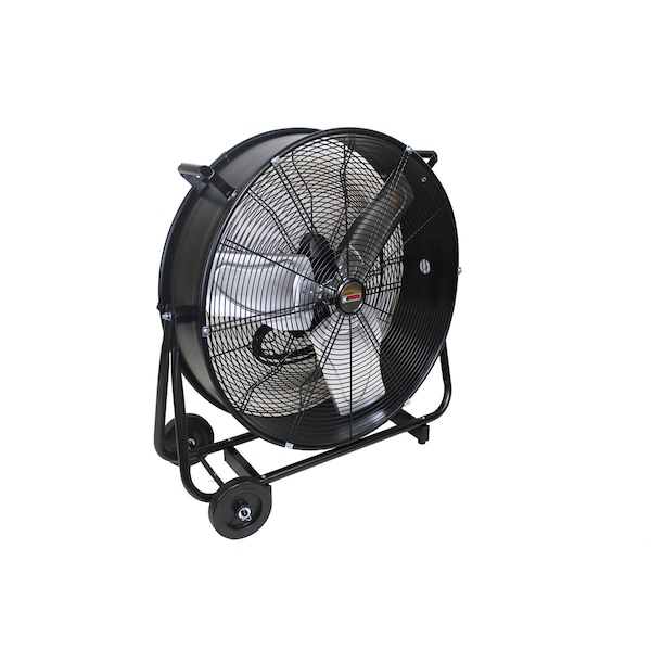 K-Tool International Industrial Tilt Drum Fan, 24 in Blade Dia, Direct Drive - KTI77741