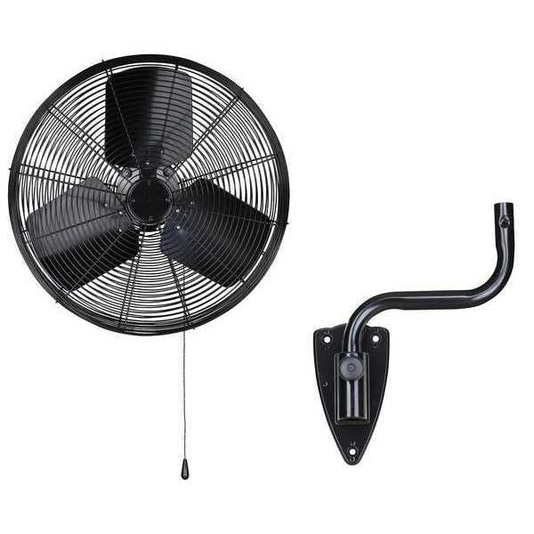 Dayton Light Duty Industrial Fan, Wall Mount, 18 in Blade Dia, 120V, 4,000/5,700 cfm, Oscillating - 13V401