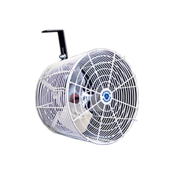 Schaefer Versa-Kool 12in Circulation Fan w/ Galvanized Guard, Cord & Mount 1/10 HP, 1470 CFM, 115/230V - VK12-GA