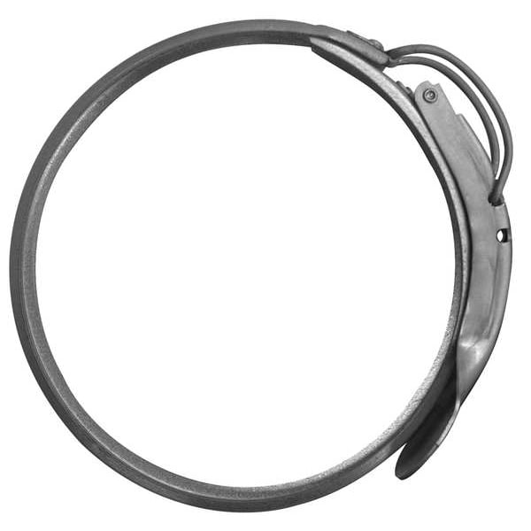 Nordfab Clamp, 4 in Duct Dia, Galvanized Steel, 22 GA, 4" W x 9-7/8" L x - 8010005523