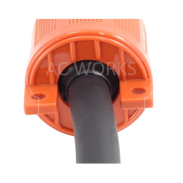 Ac Works NEMA L21-20R 20A 3-Phase 120/208V 3PY, 5-Wire Locking Female UL, C-UL Approval in Orange - ASL2120R