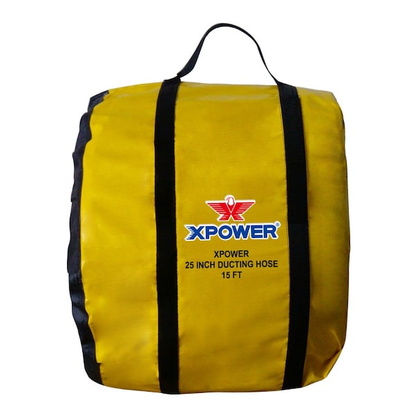 Xpower Ventilation Duct Hose for X-41ATR & X-42ATR, 16 in ID x 25 ft L, Polyester - 16DH25