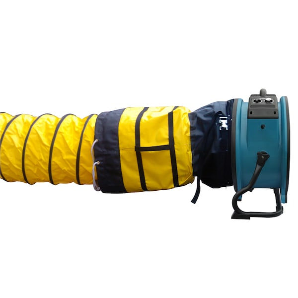 Xpower Ventilation Duct Hose for X-41ATR & X-42ATR, 16 in ID x 25 ft L, Polyester - 16DH25