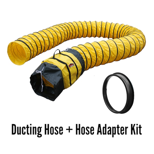 Xpower Ventilation Duct Hose for X-41ATR & X-42ATR, 16 in ID x 25 ft L, Polyester - 16DH25