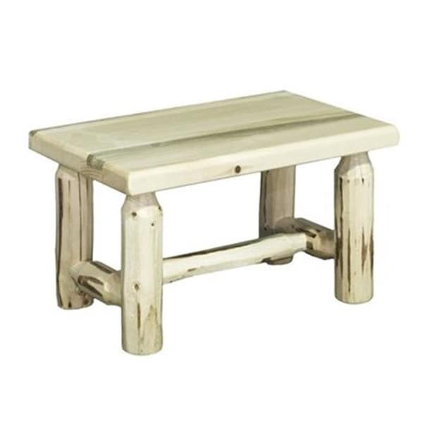 Montana Woodworks Montana Woodworks MWFSV Footstool - Clear Lacquer - MWFSV