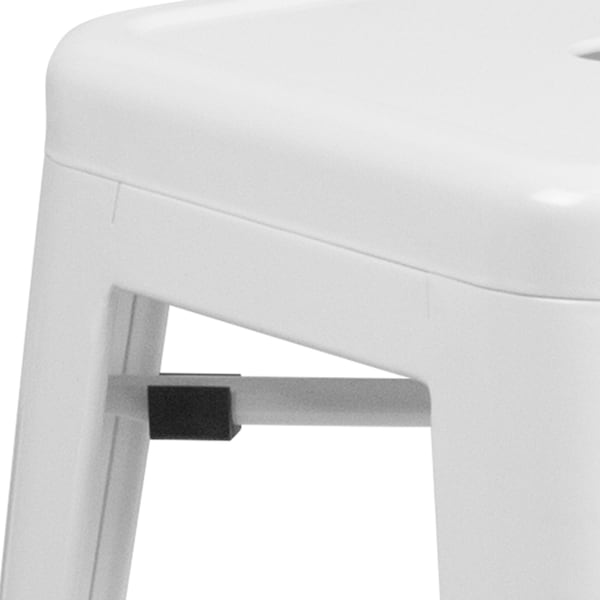 Flash Furniture 24" High Backless White Counter Height Stool - CH-31320-24-WH-GG