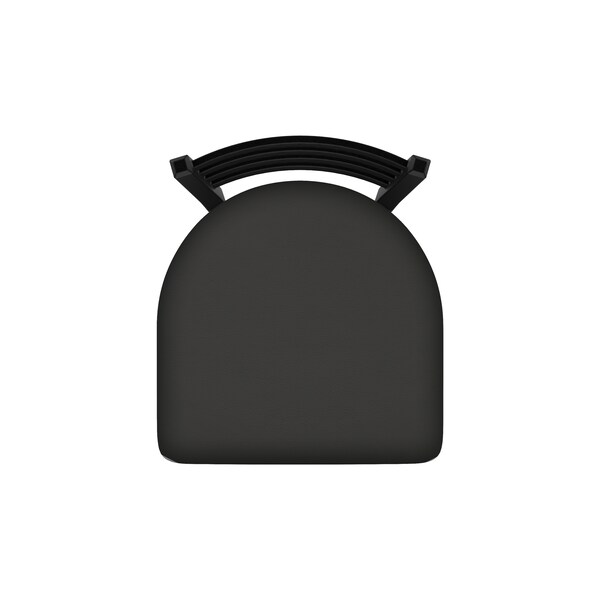 Holland Bar Stool Co 25" Stationary Counter Stool, Black Wrinkle, Canter Iron Seat - 40025BW008