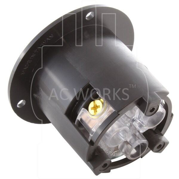 Ac Works 20A 125V L5-20R Flanged Outlet UL and C-UL Listed. - ASOUL520R