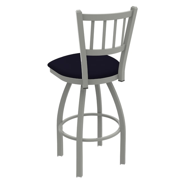 Holland Bar Stool Co 25" Swivel Counter Stool, Nickel Finish, Canter Twilight Seat - 81025AN002