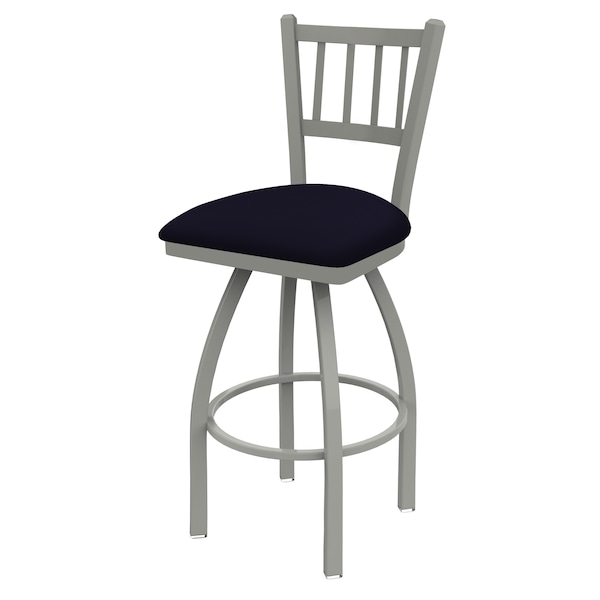 Holland Bar Stool Co 25" Swivel Counter Stool, Nickel Finish, Canter Twilight Seat - 81025AN002