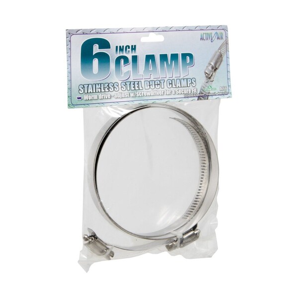 Active Air Stainless Steel Duct Clamps, 6 - ACC6