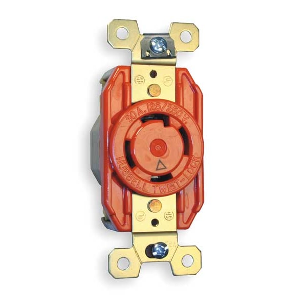 Hubbell 30A Isolated Ground Locking Receptacle 3P 4W 125/250VAC - IG2710