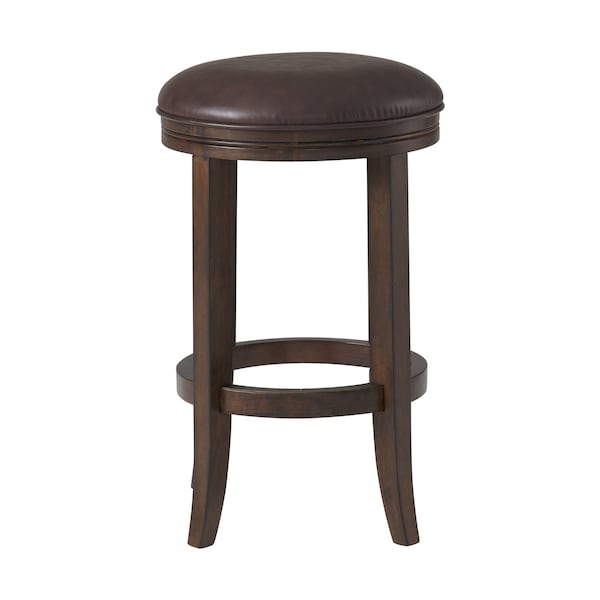 Alaterre Furniture Natick Counter Height Stool, Distressed Walnut - ANNI05PDC