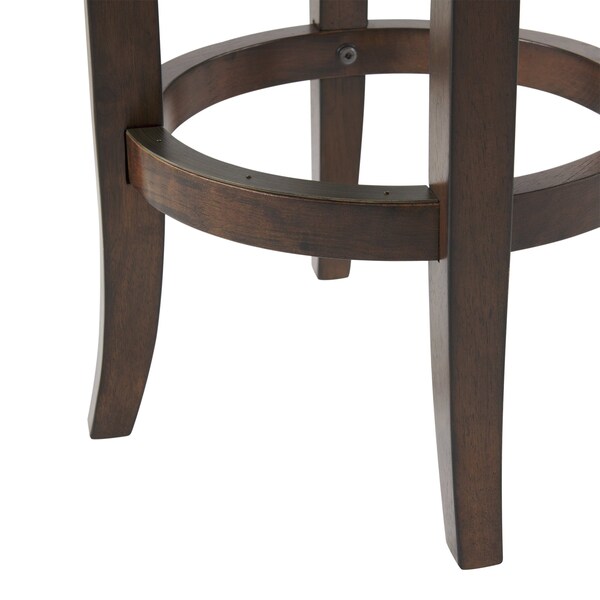 Alaterre Furniture Natick Counter Height Stool, Distressed Walnut - ANNI05PDC