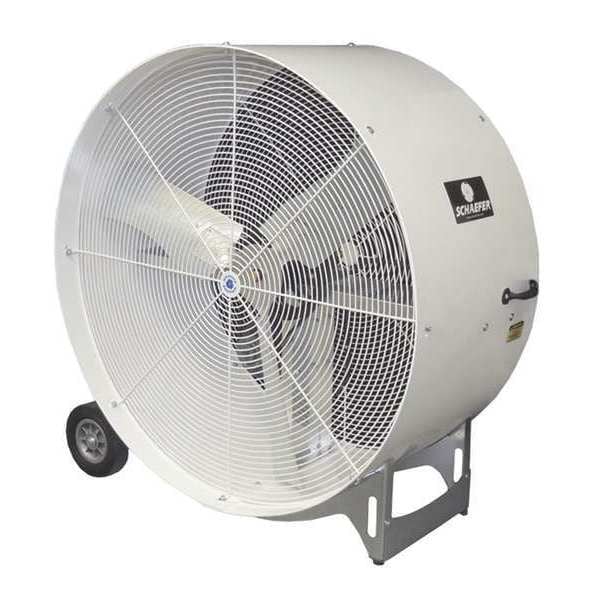 Schaefer Standard Duty Air Circulator, Floor Mount, 42 in Blade Dia, 115V, 7700/11,000 cfm, Non-Oscillating - VKM42-2-O
