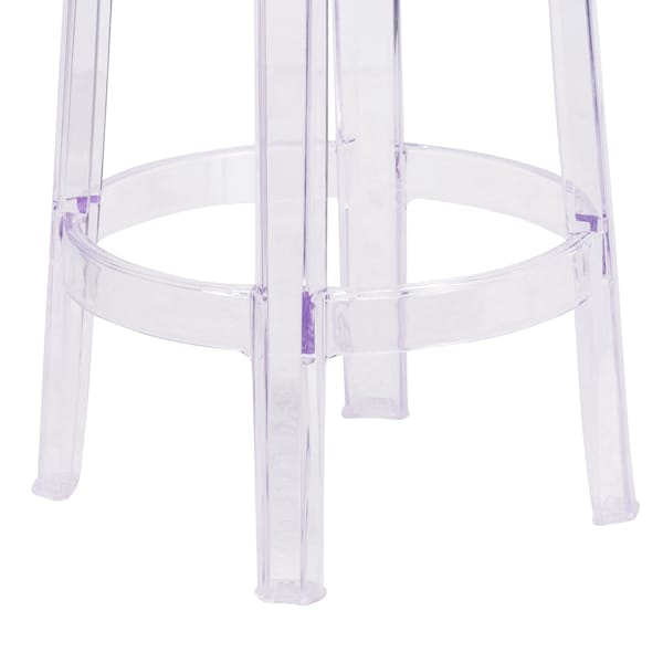 Flash Furniture Transparent Stool, 25.75"H - FH-118-APC1-GG